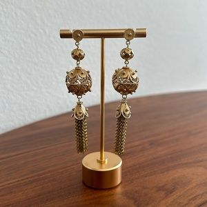 Gold dangle earrings